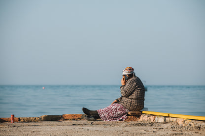 Babushka by the Caspian Sea