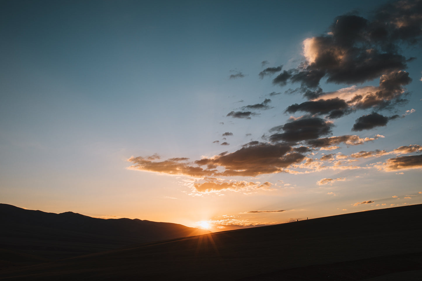 Sunrise at Asy Plateau