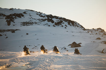 Snowmobiling in Greenland