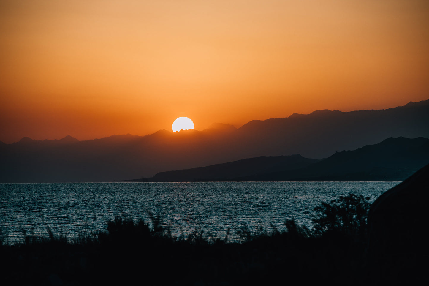 Golden Hour at Issyk Köl